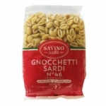 Pâtes Gnocchetti Sardi n°46 pqt 500g Savino Pasta  Carton de 20 x 500gr