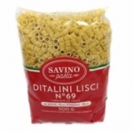 Pâtes Ditalini Lisci n°69 pqt 500g Savino Pasta<br>