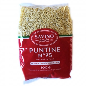 Pâtes Ptes langue d'oiseau n°75  500g Savino Pasta  Carton de 20 x 500gr