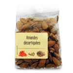 Amandes décortiquées   paquet 200g Carton de 10 x 200gr