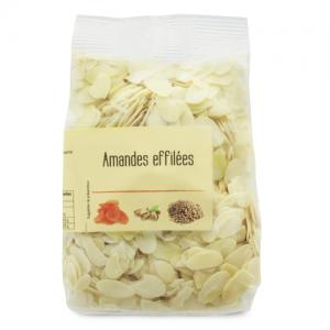 Amandes effilées  paquet 150g Carton de 10 x 150gr