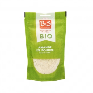 Amandes en poudre BIO doypack 100g B&S  Carton de 16 x 100 gr