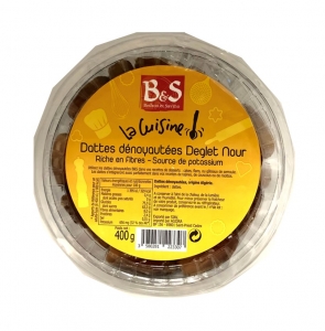 Dattes dénoyautées Algérie Cup 400g B&S  Carton de 24 x 400gr