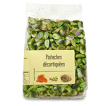 Pistaches décortiquées  paquet 200g Carton de 10 x 200gr