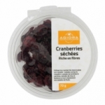 Cranberries moitiées barquette 70g Agidra <br>