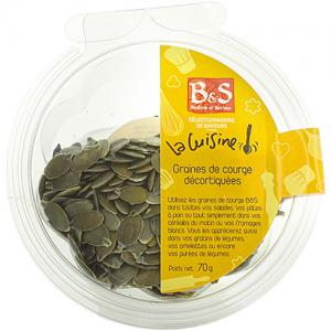 Graines de courge décortiquées barquette 70g B&S  Carton de 36 x 70gr