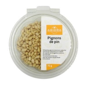 Pignons de pin Siberica barquette 70g  Carton de 36 x 70gr