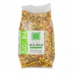 Trio de lentilles BIO paquet 500g Grain de Frais<br>