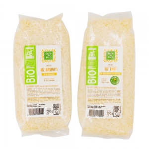 Riz Basmati blanc BIO Grain De Frais 500g  Carton de 12 x 500GR