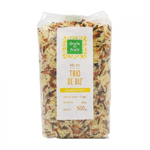 Trio de riz paquet 500g Grain de Frais  CT 15 x 500 gr