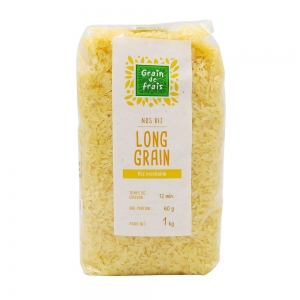 Riz long étuvé  Carton de 12 x 1kg