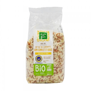 Riz duo de Camargue IGP BIO paquet 500g  Carton de 8 x 500g