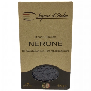 Riz noir Nerone Italie  boîte 500g Carton de 12 x 500GR