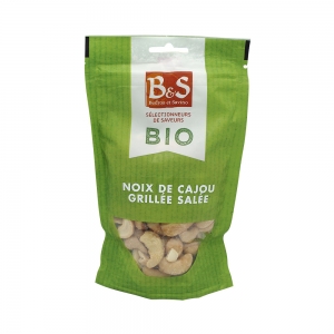 Noix de Cajou grillées salées BIO doypack 130g B&S Ct de 16 x 130gr