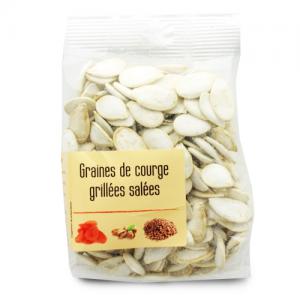 Graines de courge grillées salées  paquet 120g Ct 10 sch 120 gr