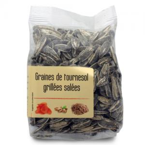 Graines de tournesol grillées salées  paquet 100g Ct 10 sch 100 gr