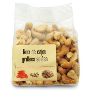 Noix de cajou grillées salées  paquet 200g Ct 10 sch 200 gr