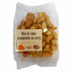 Noix de cajou aromatisées au curry<br> paquet 150g