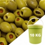 Olive verte farcie poivron  origine Espagne Seau de 10 kg