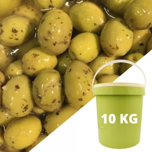 Olives sauce pistou cal 20/22  Seau de 10 kg