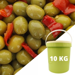 Olives sauce andalouse cal 16/18  SEAU 10 KG