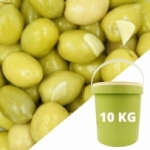 Olives cassées ail calibre 20/22 Maroc  Seau de 10 kg