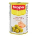 Olives farcies à la pâte de saumon boîte 130g  Ct x 24 boites(pne130gr)