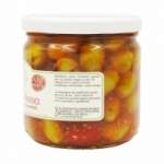 Olive Picholine de provence cassée sauce pimentée  CT de 12 BOCAUX