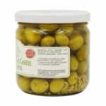 Olives vertes cassées au fenouil 200g  CT de 12 BOCAUX