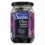 Olives noires façon Grèce POT 37cl  Savino Carton de 12 bocaux 37cl