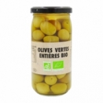 Olives vertes entières BIO pot 37cl  Carton de 12 bocaux 37cl