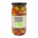 Cocktail d'olives dénoyautées BIO bocal 37cl  Carton de 12 BOCAUX