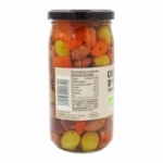 Cocktail d'olives dénoyautées BIO bocal 37cl  Carton de 12 BOCAUX