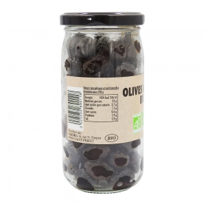 Olives noires BIO  pot 37 cl Carton de 12 bocaux 37cl