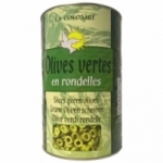 Olives vertes en rondelles boîte 5/1  Carton de 3 boites 5/1