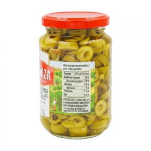 Olives vertes en rondelles bocal 170g  Carton de 12 BOCAUX