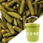 Cornichons extra fins vinaigre calibre 150/300  Seau de 2.5 kg