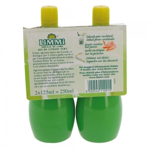 Jus de citron vert flacon 125gx2 Limmi  CT 10 LOTS X2