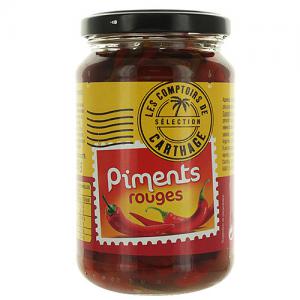 Piments rouges pot 150g Les Comptoirs de Carthage Carton x 12 (pne 150gr)