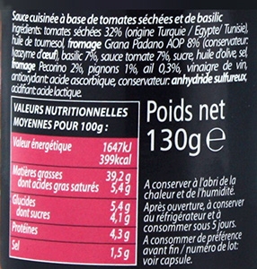 Pesto rosso   pot 130g Antico Casale Carton de 12 pots 130gr