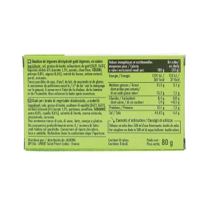 Bouillon de légumes paquet 80g Bédros  Carton de 12 x 80G