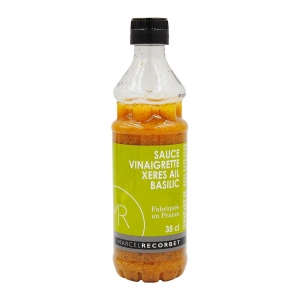 Sauce vinaigrette Xérès ail et basilic btle 350ml  CT DE 12