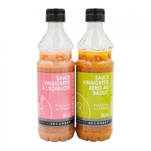 Sauce vinaigrette Xérès ail et basilic btle 350ml  CT DE 12