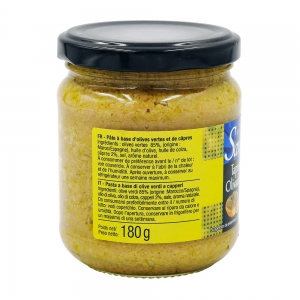 Tapenadine Olivade verte bocal 180g Savino  Carton 12 pots de 180gr
