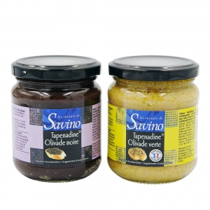 Tapenadine Olivade verte bocal 180g Savino  Carton 12 pots de 180gr