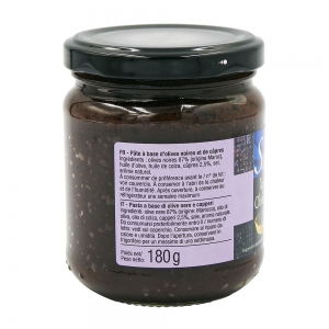 Tapenadine noire Savino pot 180g  Carton 12 pots de 180gr