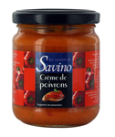Crème de poivrons pot 180g Savino<br>