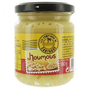 Crème de pois chiches houmous pot 180g  Carton 12 pots de 180gr