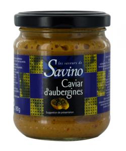 Caviar d'aubergines  pot 180g Savino Carton 12 pots de 180gr