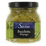 Bruschetta d'asperges vertes Savino pot 140g  Carton 12  pot de 140GR